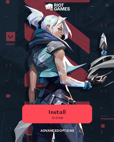 Riot Clientのインストーラー起動画面