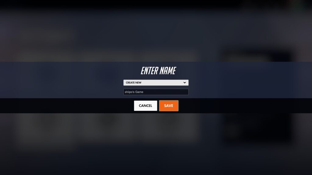 Overwatch カスタムゲーム設定 保存 UI（2026年版）