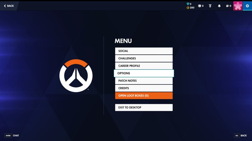 OWオプション画面